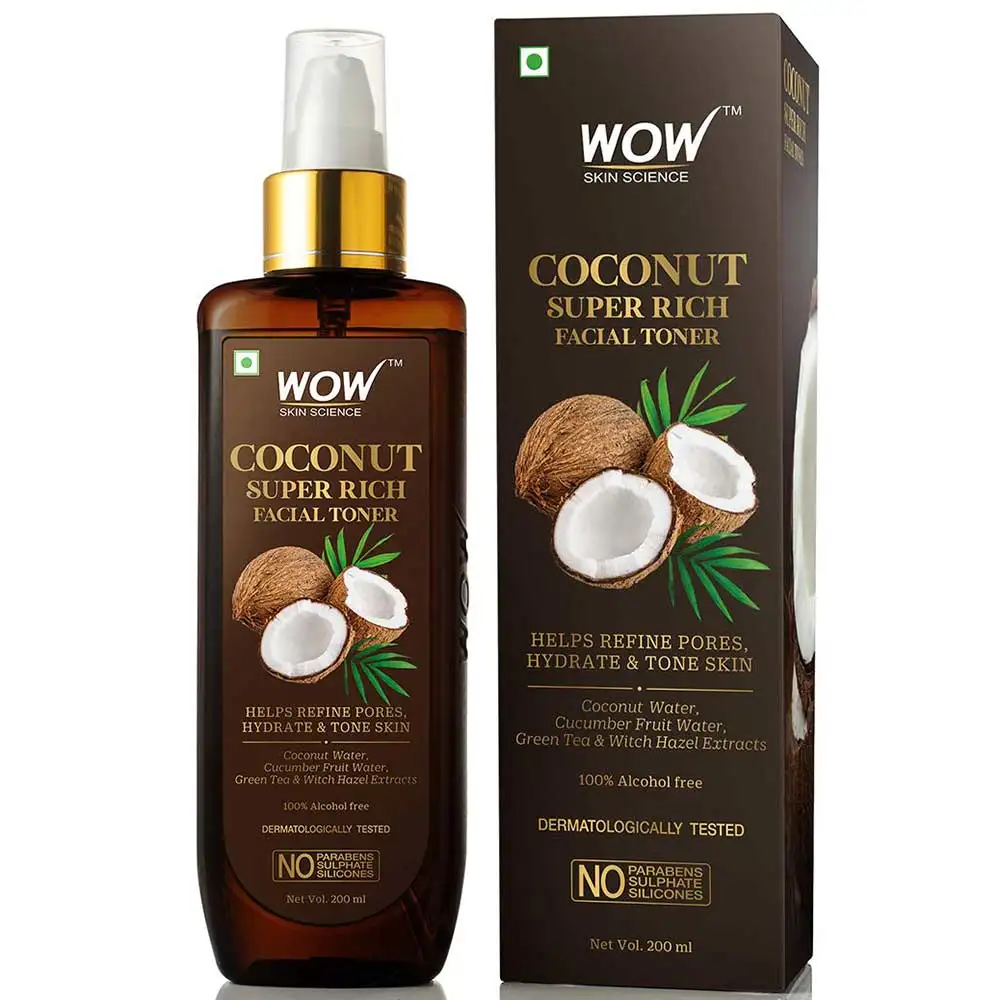 WOW Skin Science Coconut Super Rich Facial Toner,  200 ml  for All Skin Types