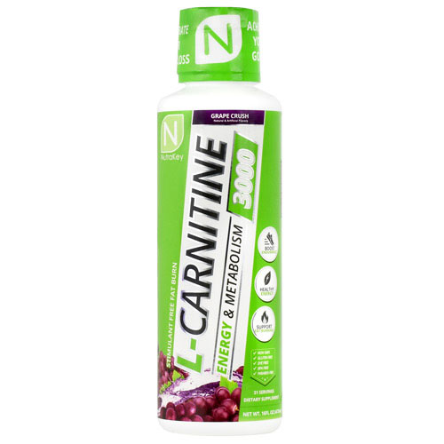 NutraKey L-Carnitine 3000, Grape Crush, 16 FL OZ