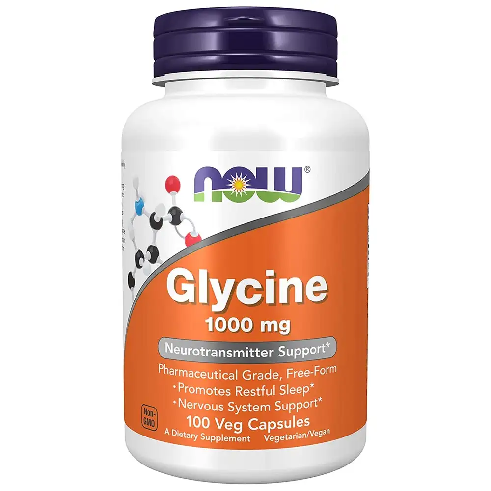 Now Glycine for Neurotransmitter Support (1000 mg),  100 veggie capsule(s)