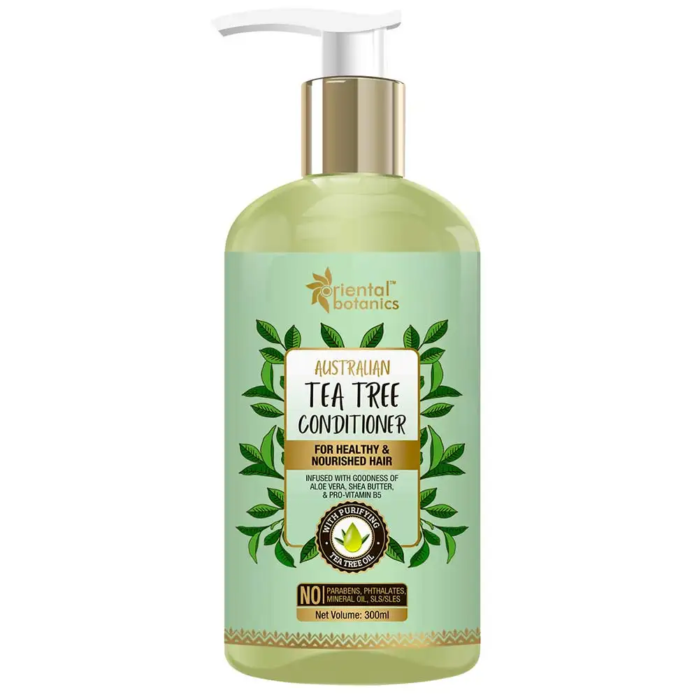 Oriental Botanics Australian Tea Tree Hair Conditioner,  300 ml  with  Aloe Vera, Shea Butter - for Healthy and Nourished Hair