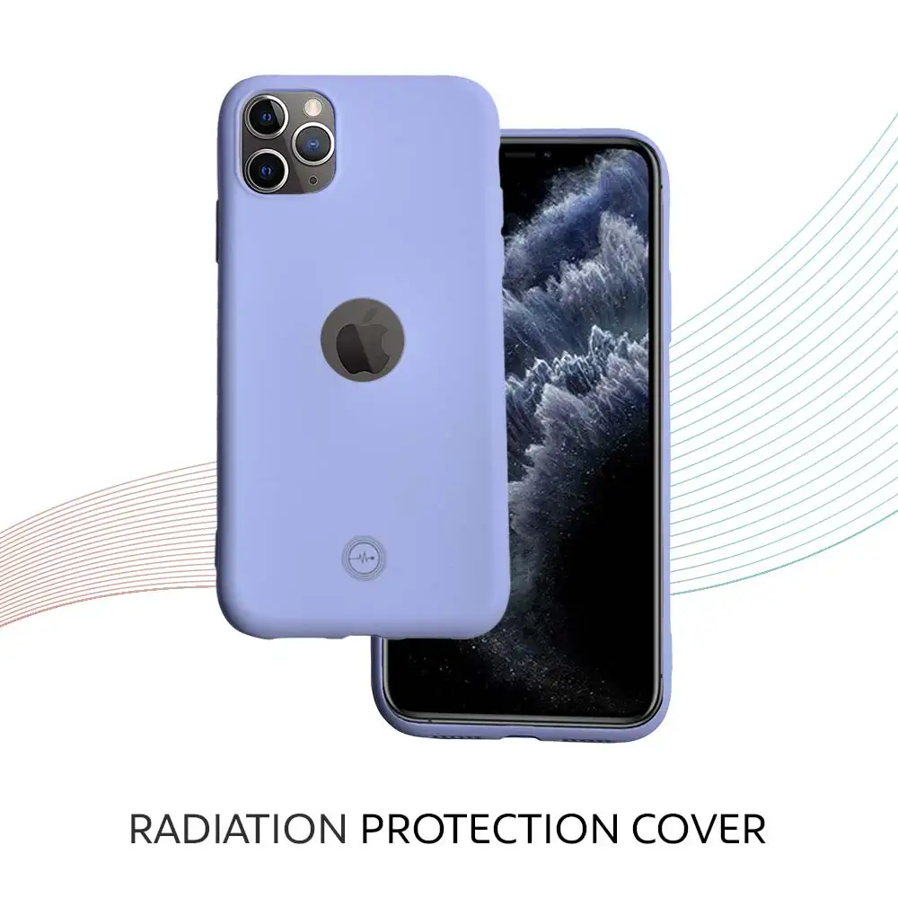 Envirocover Silicon Back Cover for Apple iPhone XI Pro Max,  with Radiation Protection Technology (Purple)