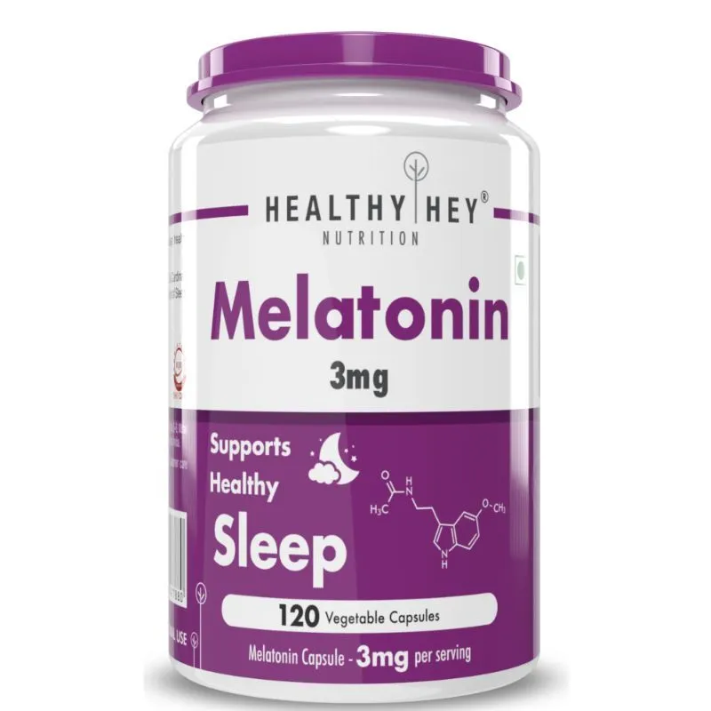 HealthyHey Nutrition Melatonin 3mg - Veg Capsules