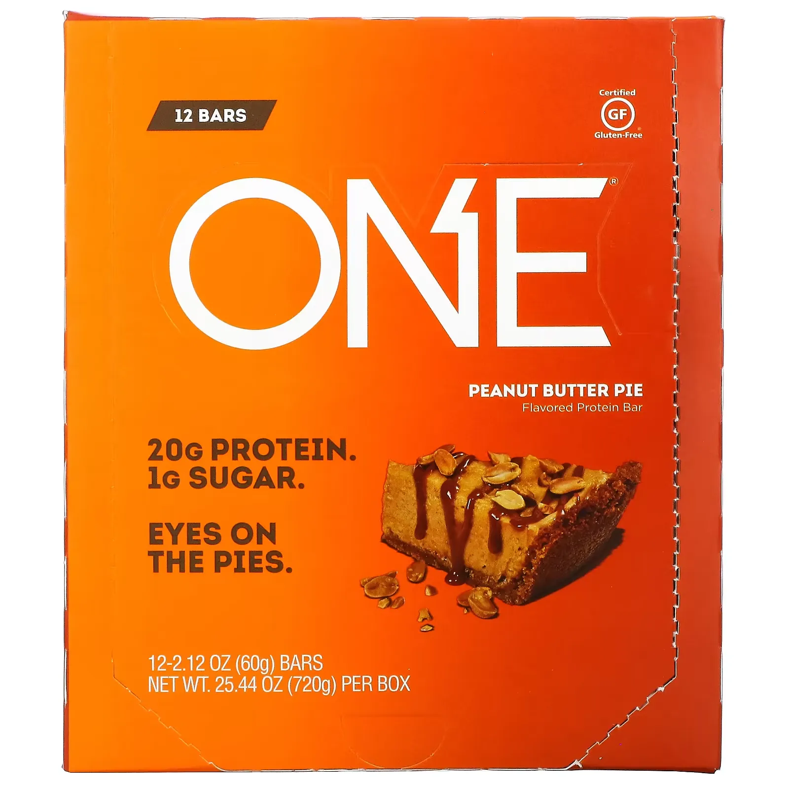 ONE Bar, Peanut Butter Pie, 12 Bars, 2.12 oz (60 g) Each