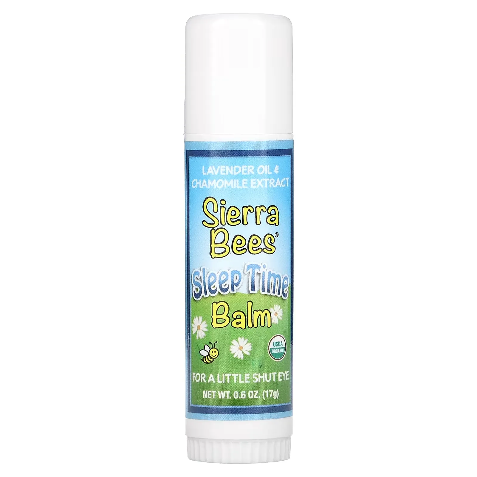 Sleep Time Balm Stick, Lavender & Chamomile, 0.6 oz (17 g)