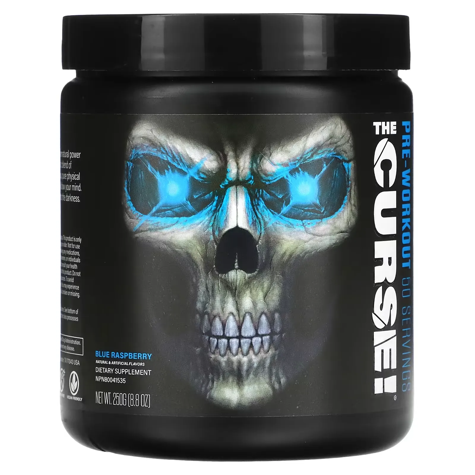 The Curse, Pre-Workout, Blue Raspberry, 8.8 oz (250 g)