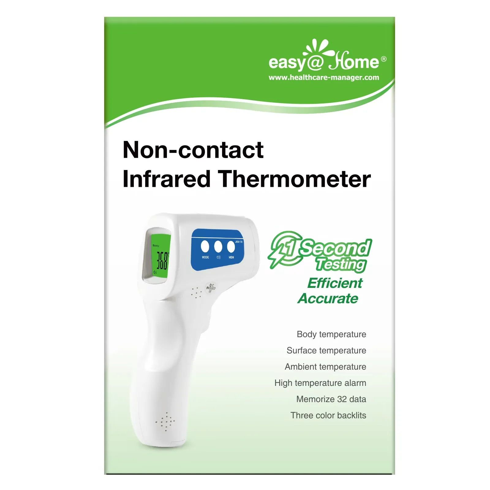 Non-Contact Infrared Thermometer, 1 Thermometer