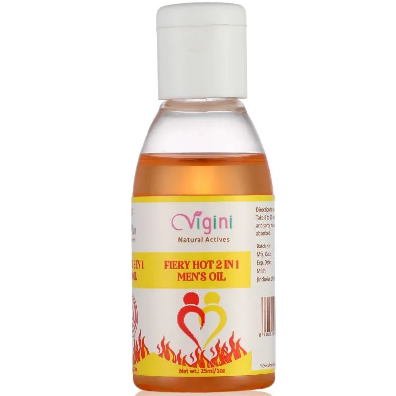 Vigini Firey Hot 2 In 1 Lubriants Delay Men's Oil