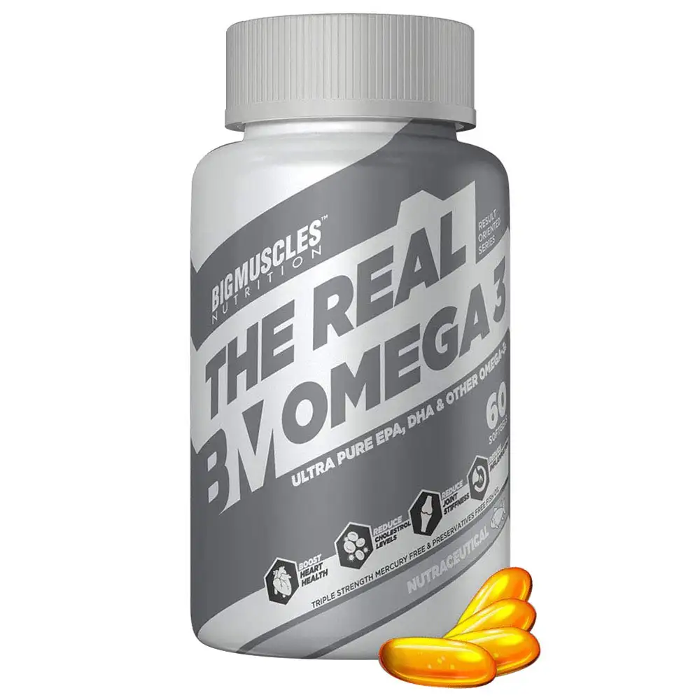 Big Muscles The Real Omega 3,  60 softgels