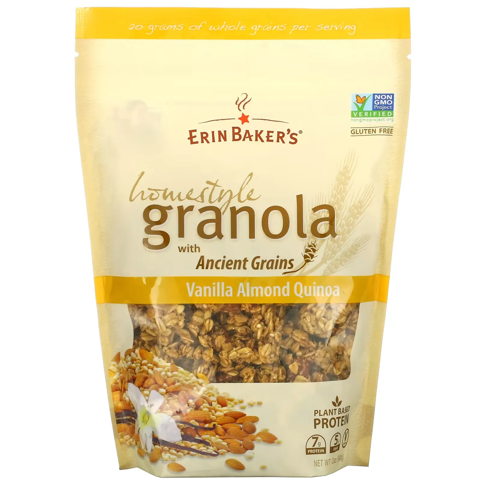 Homestyle Granola with Ancient Grains, Vanilla Almond Quinoa, 12 oz (340 g)