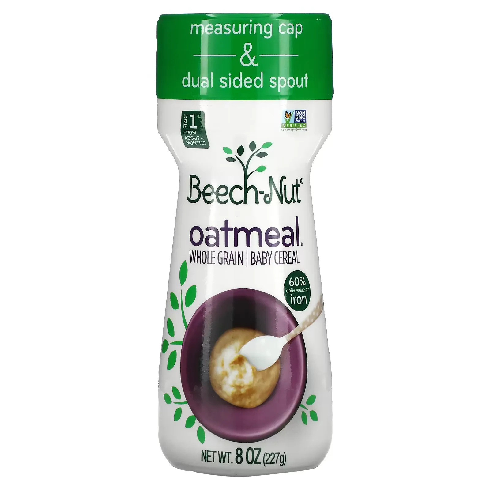 Oatmeal Whole Grain Baby Cereal, Stage 1, 8 oz (227 g)