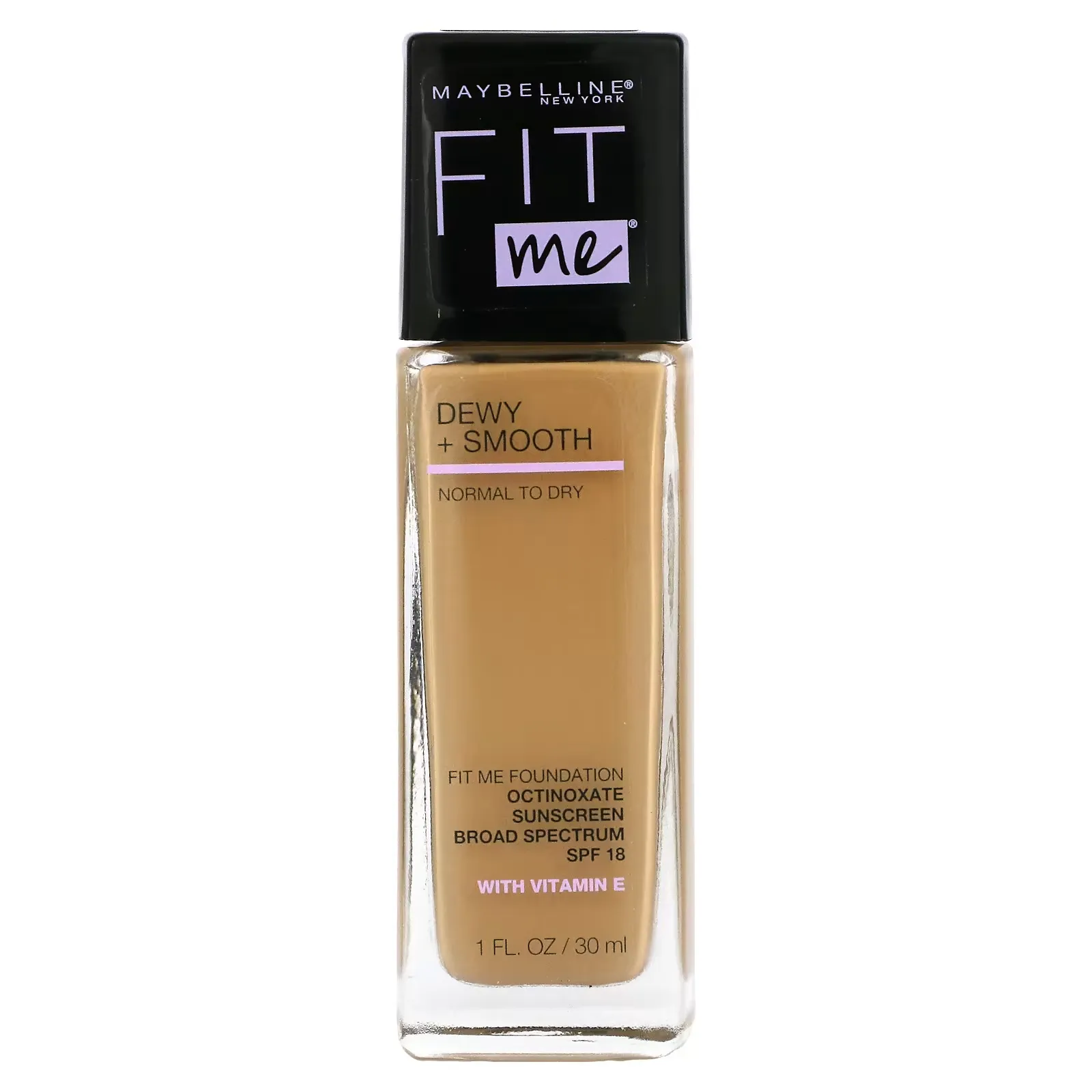 Fit Me, Dewy + Smooth Foundation, 220 Natural Beige, 1 fl oz (30 ml)