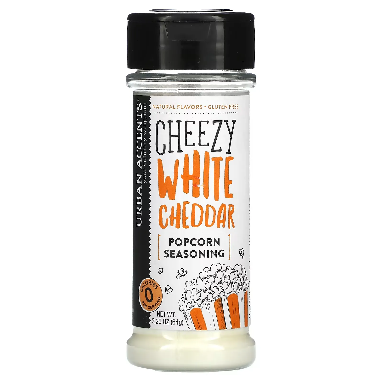 Popcorn Seasoning, Cheezy White Cheddar, 2.25 oz (64 g)