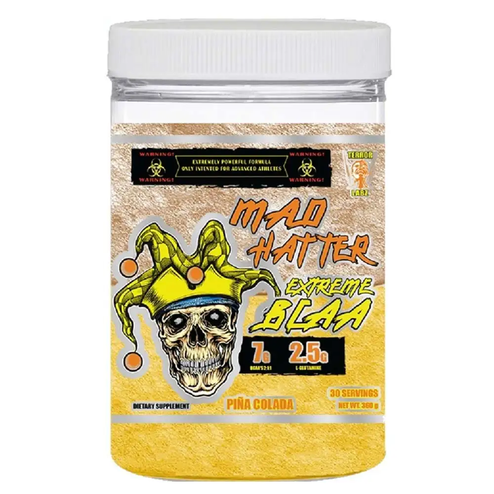 Terror Labz Mad Hatter Extreme BCAA,  0.8 lb  30 Servings  Pina Colada