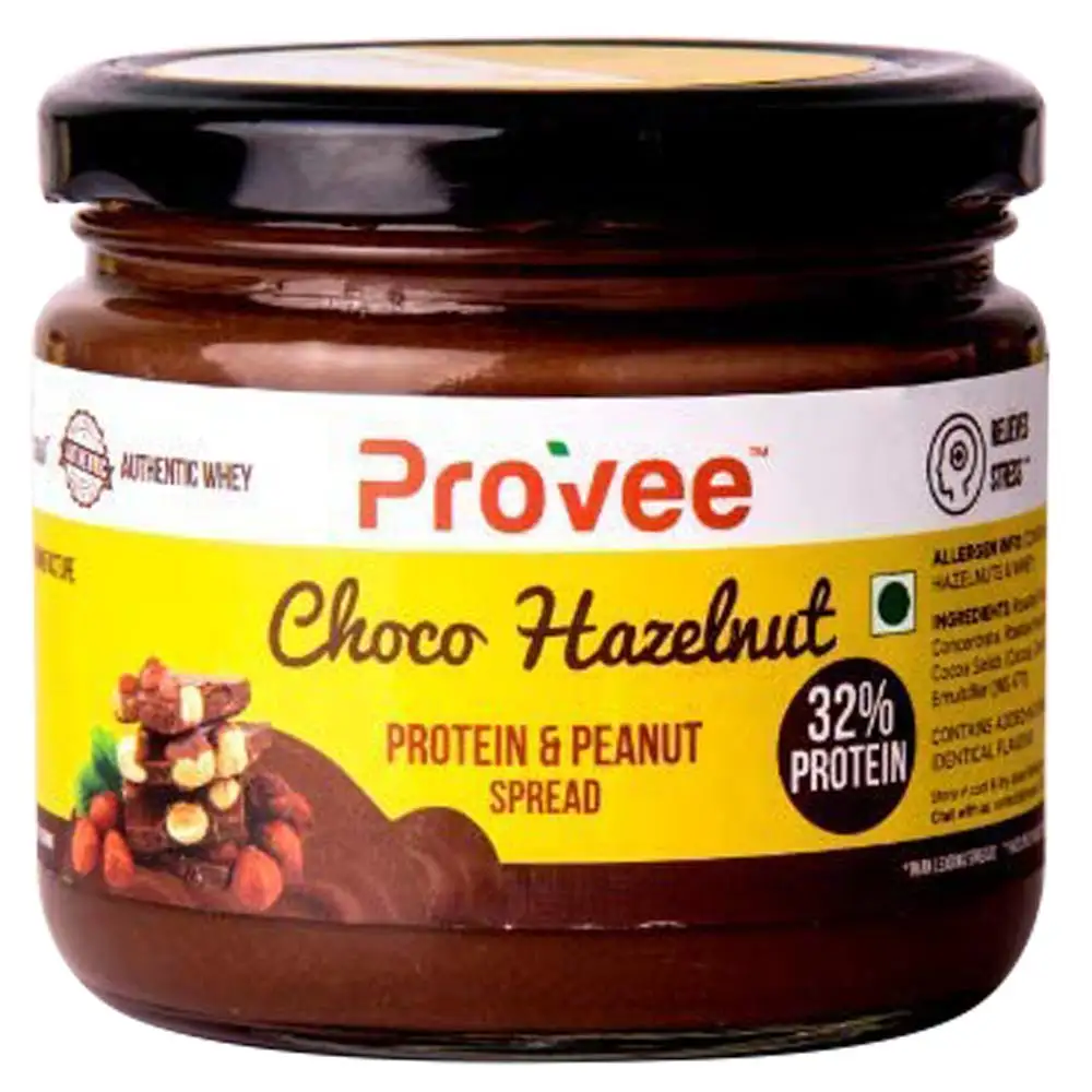 Provee Protein and Peanut Spread,  0.270 kg  Choco Hazelnut