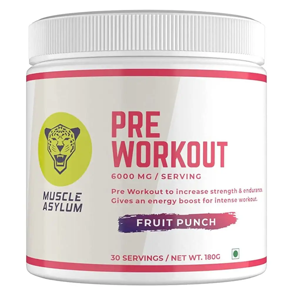 Muscle Asylum Pre-Workout,  0.39 lb  Fruit Punch