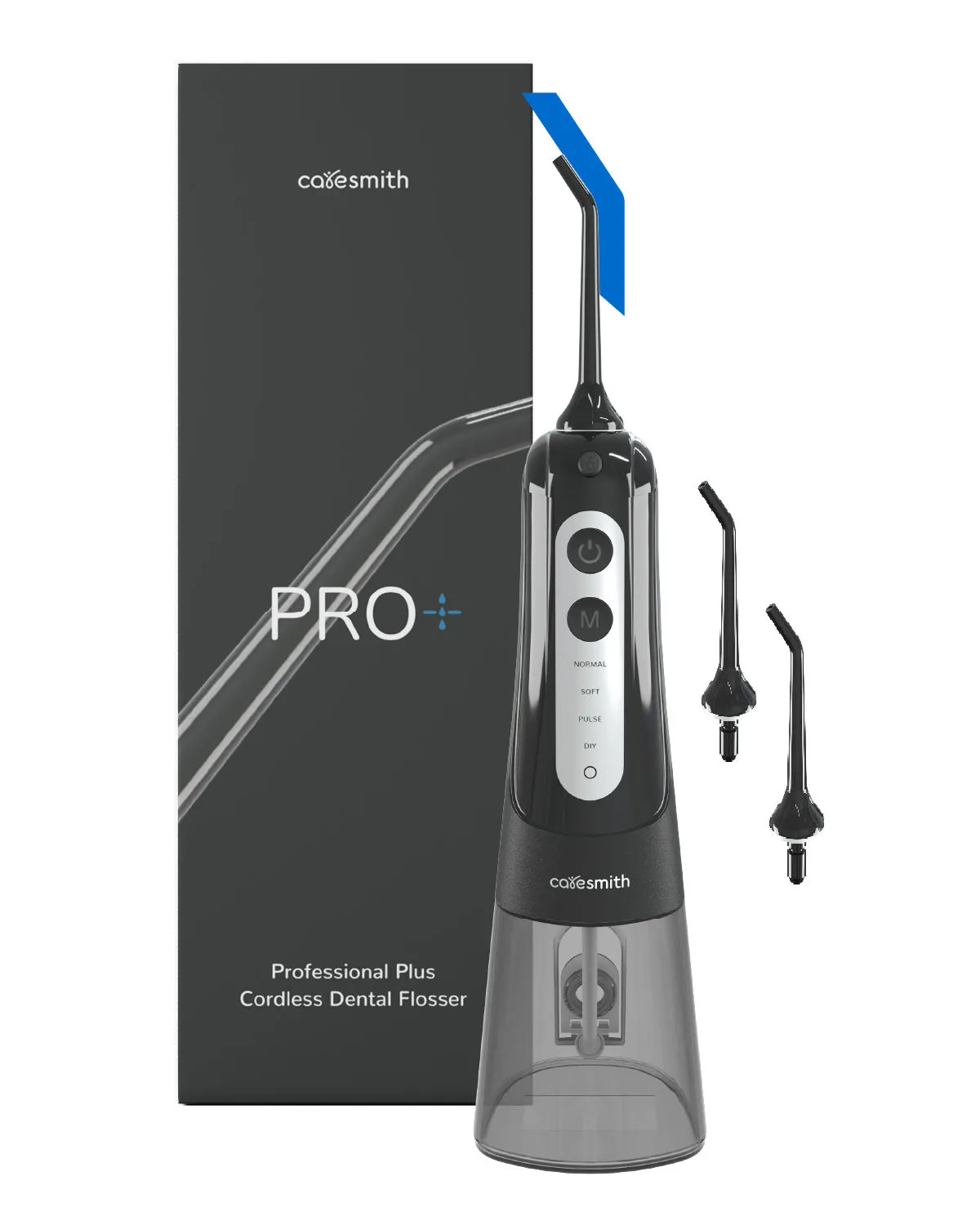 Caresmith Pro+ Cordless Dental Flosser (Black)