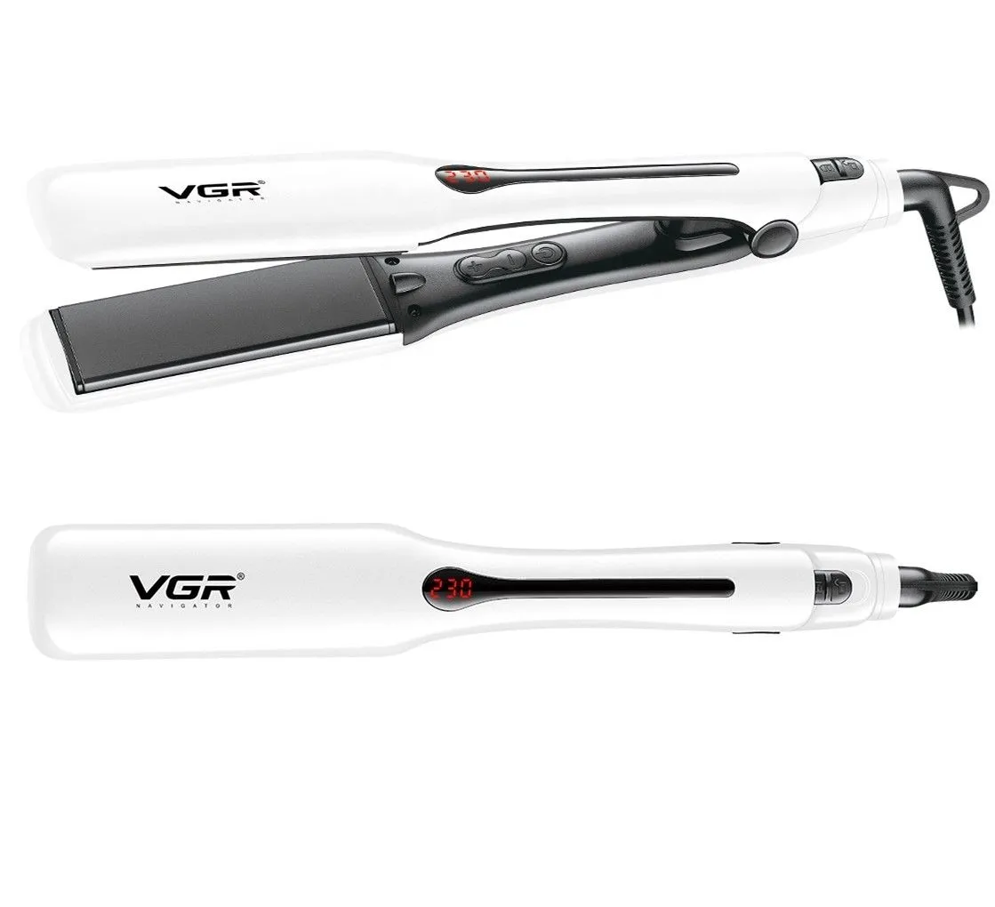 VGR V-556 Hair Straightener With Ceramic Plate, Led Display & Temperature Control From 100Dc - 230Dc