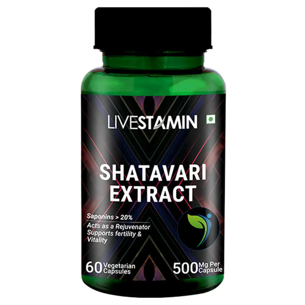 Livestamin Shatavari Extract,  60 veggie capsule(s)