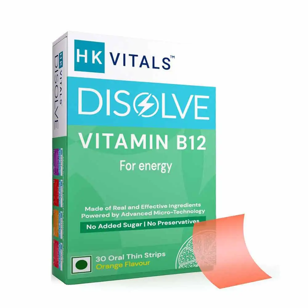 Healt HK Vitals DISOLVE Strips Vitamin B12,  30 Strip(s)  Orange