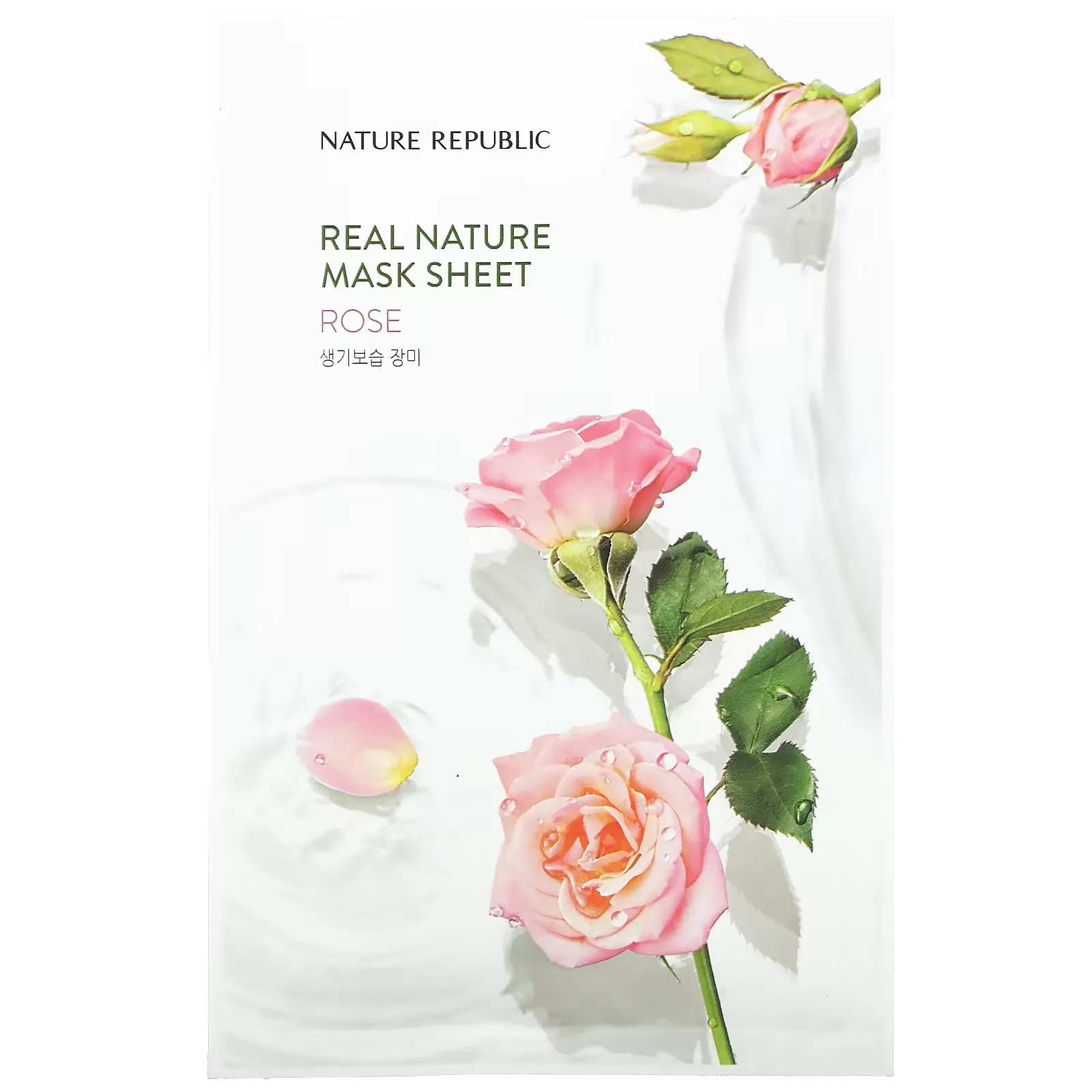 Real Nature Beauty Mask Sheet, Rose,  1 Sheet, 0.77 fl oz (23 ml)