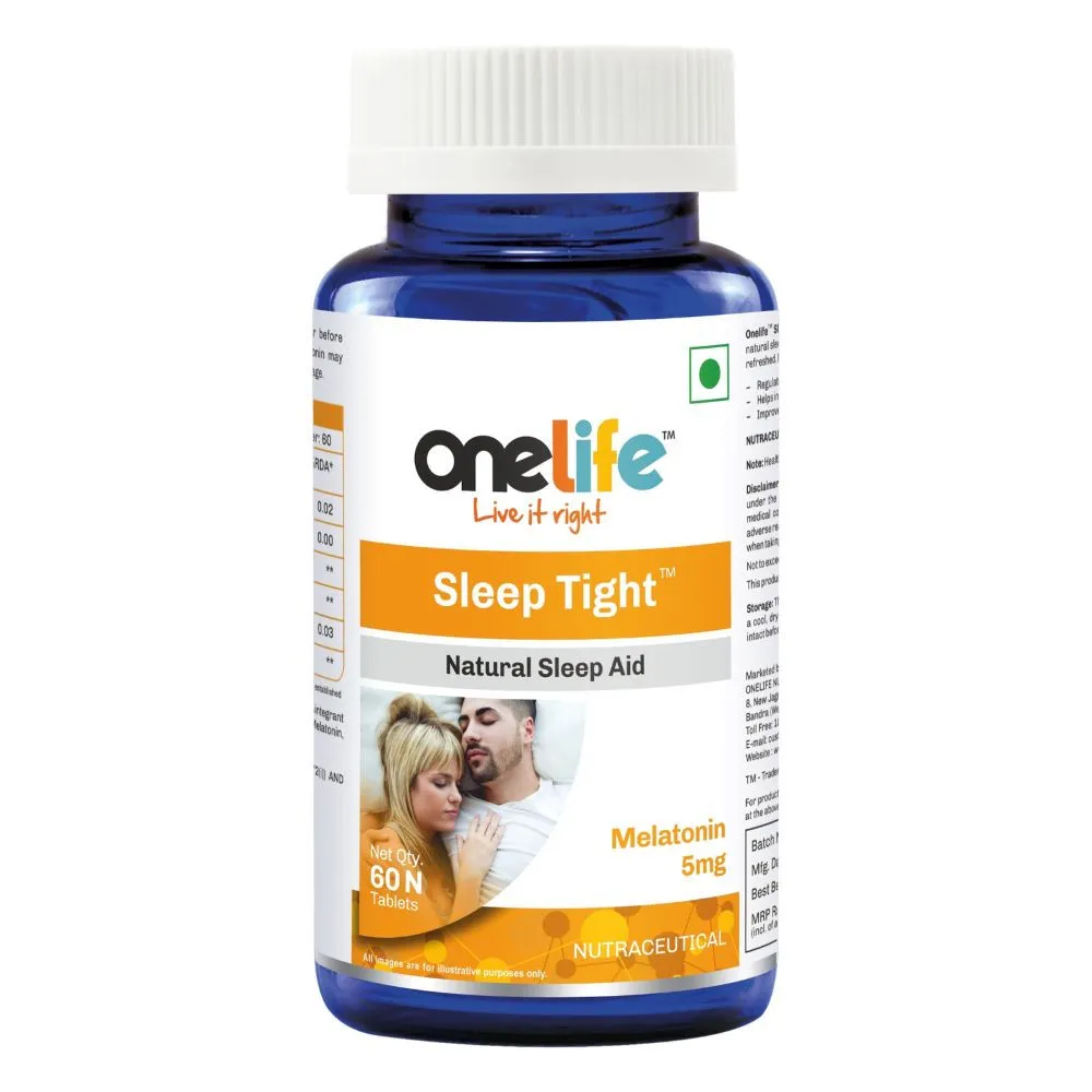 Onelife Sleep Tight 5mg: Melatonin Natural Sleeping Aid Tablets