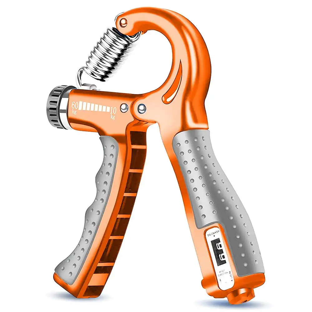 Strauss Adjustable Hand Grip with Counter,  Orange