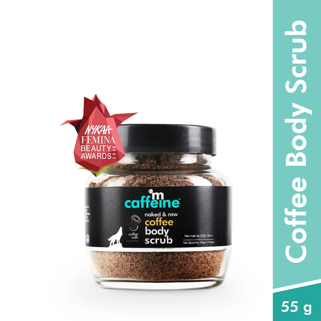 MCaffeine Exfoliating Coffee Body Scrub for Tan Removal & Soft-Smooth Skin - 100% Natural & Vegan