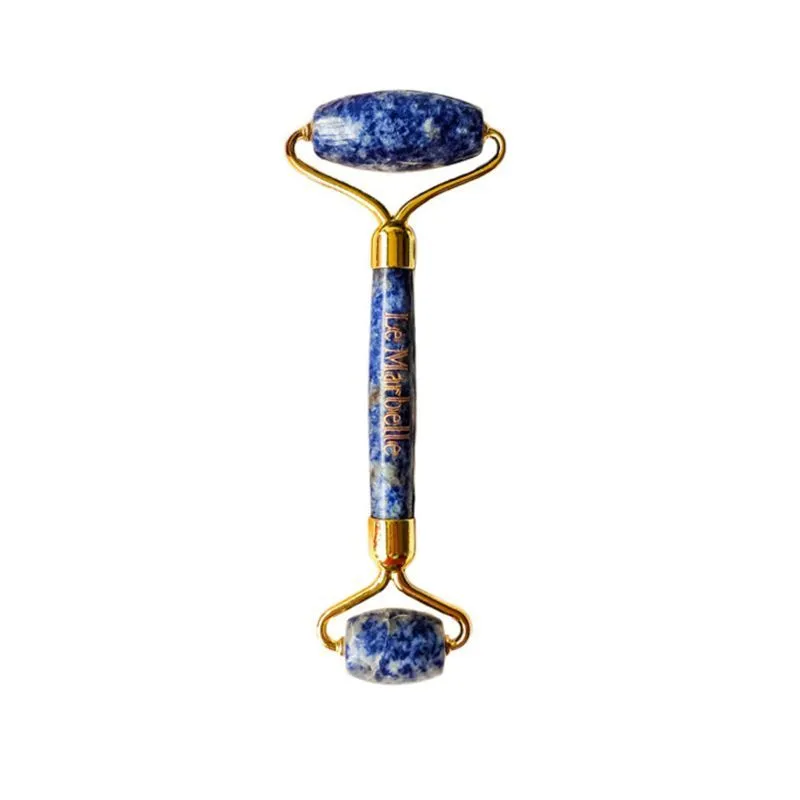 Le Marbelle Blue Sodalite Roller Face Massager Face Roller For Face, Neck Glow & Skin Brightening