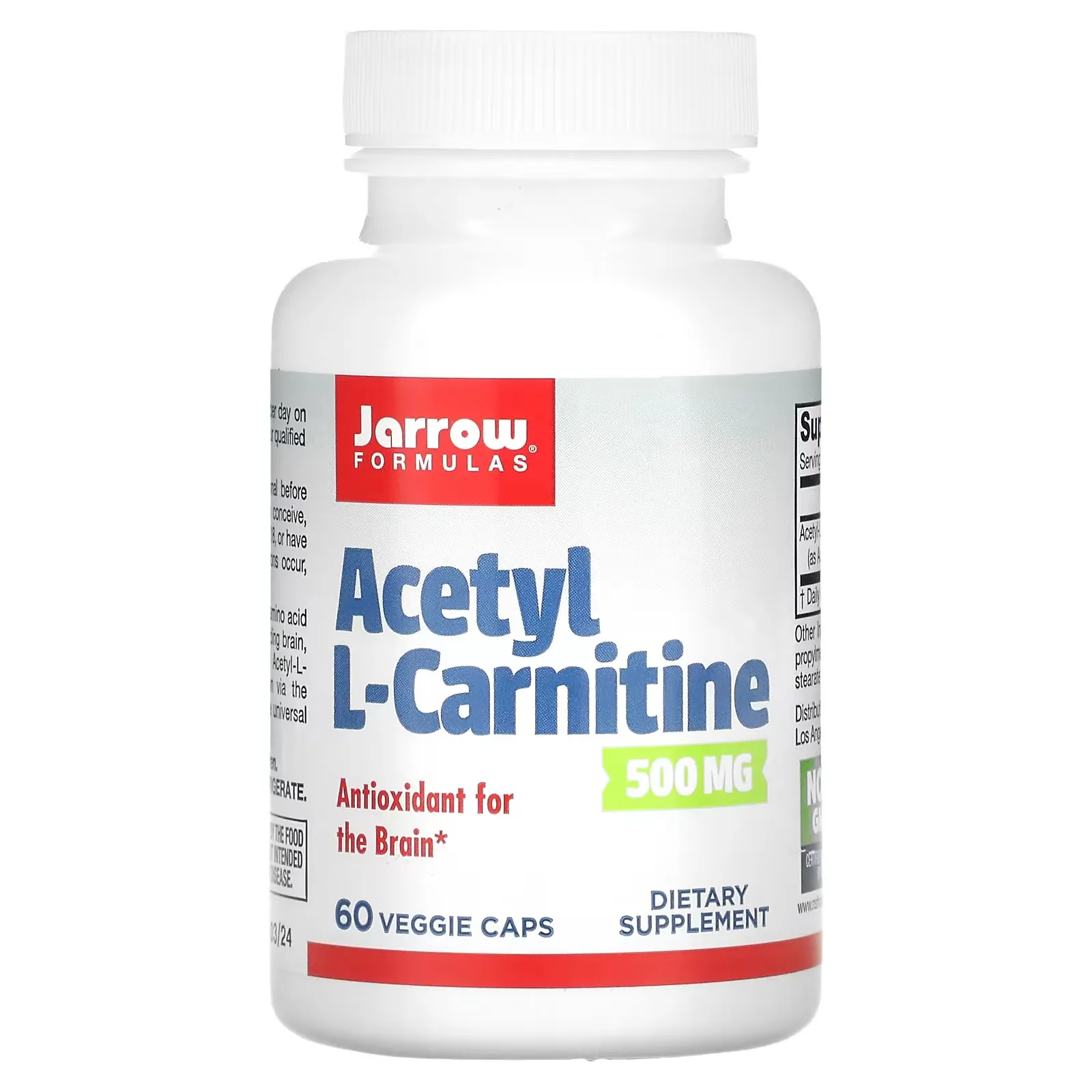 Acetyl L-Carnitine, 500 mg, 60 Veggie Caps