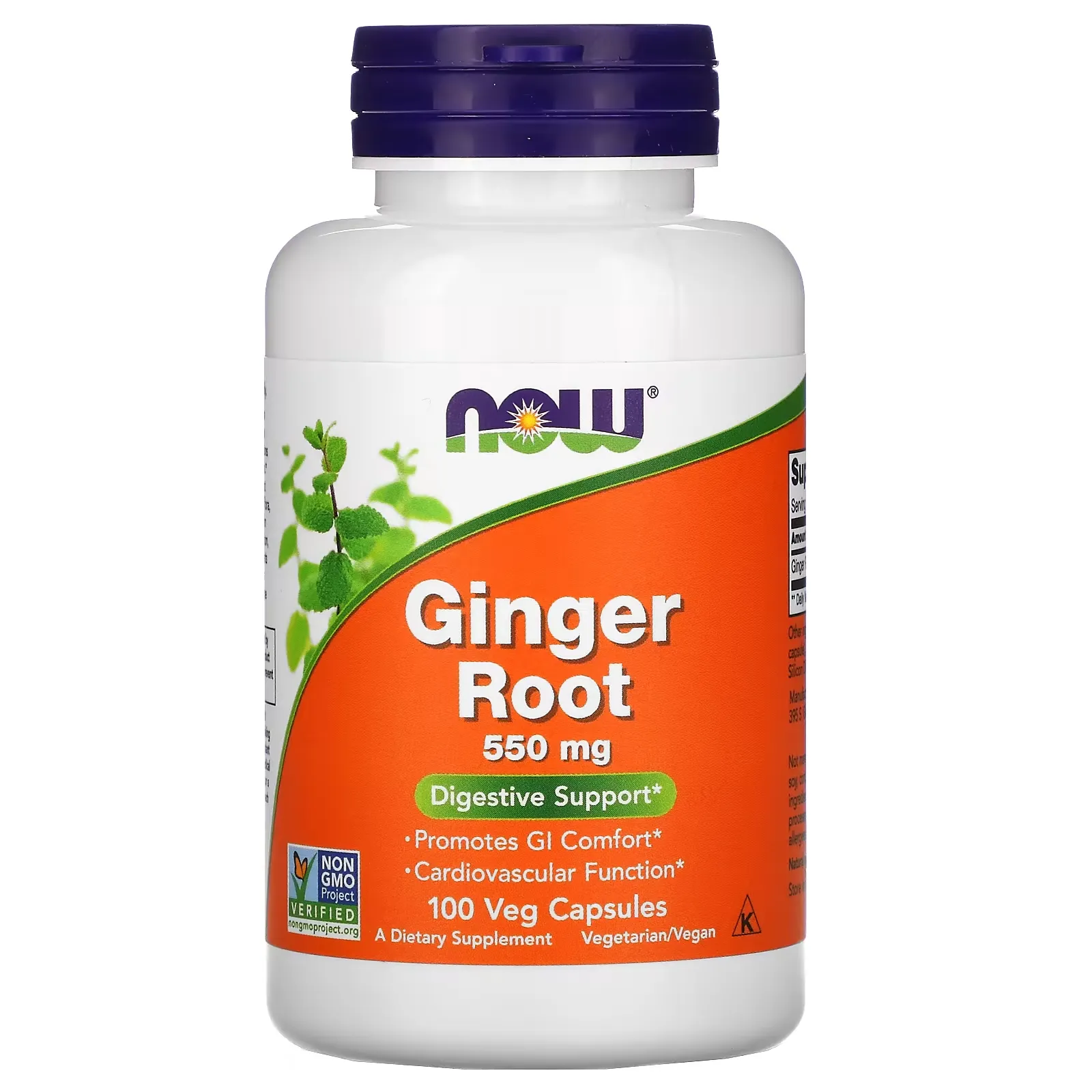 Ginger Root, 550 mg, 100 Veg Capsules