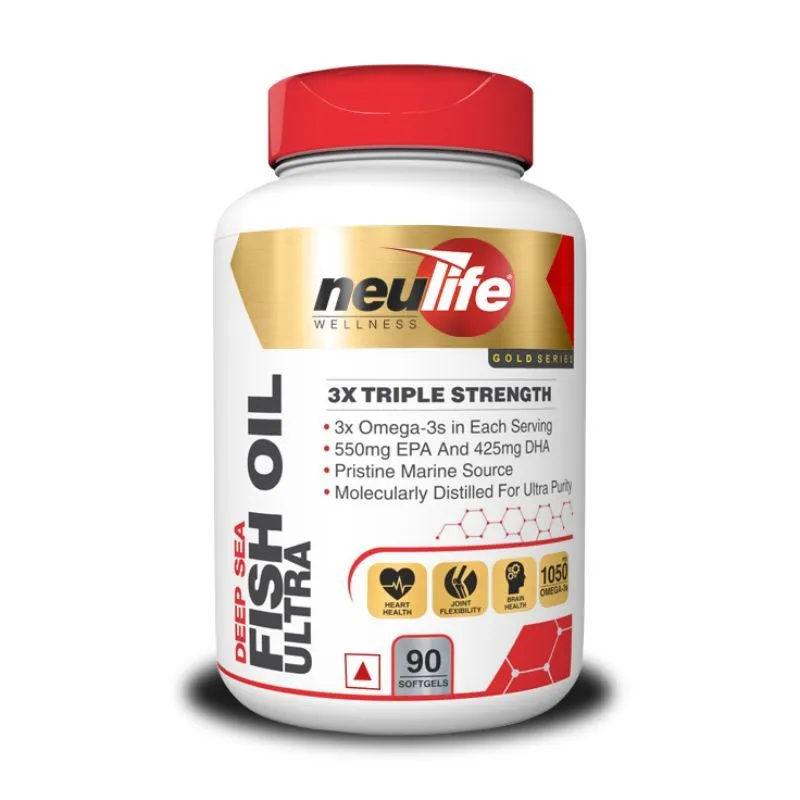 Neulife (Vitrovea) Triple Strength Omega 3 Fish Oil Capsules 1250mg