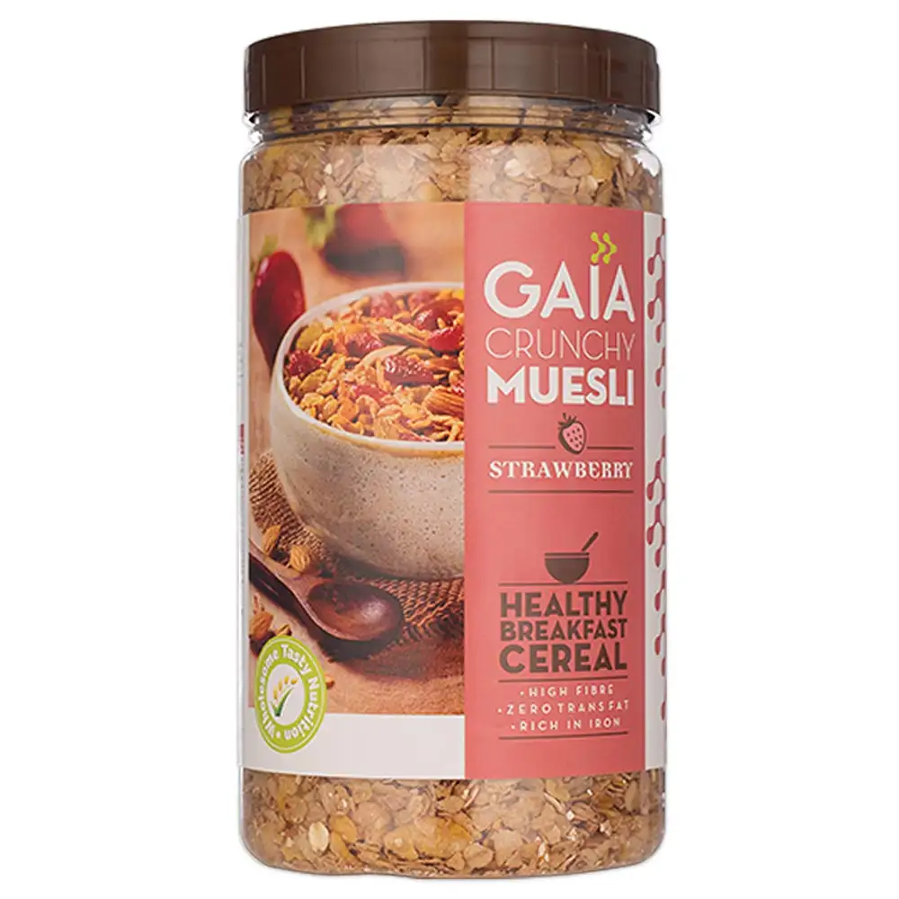 GAIA Crunchy Muesli,  1 kg  Strawberry