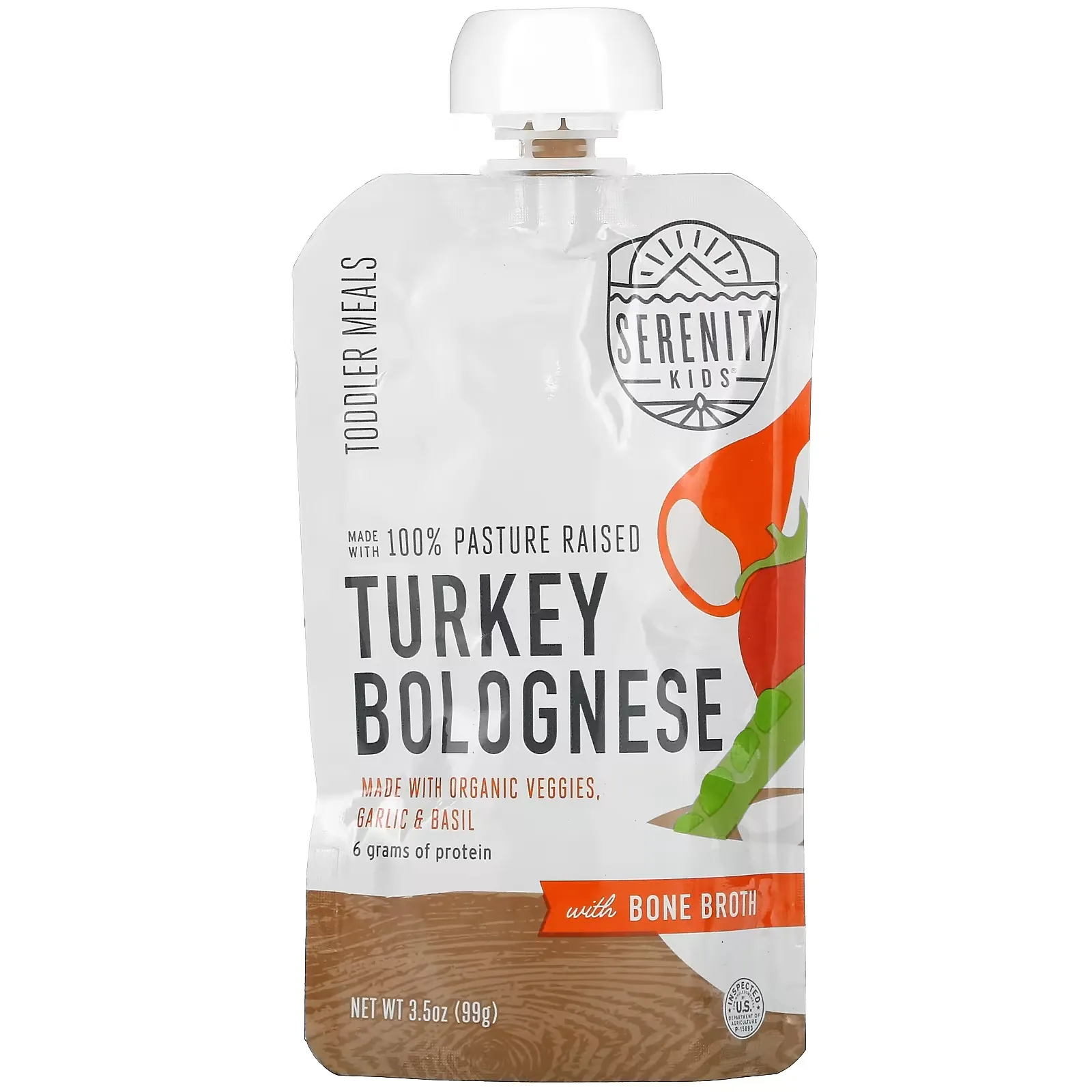 Turkey Bolognese with Bone Broth, Toddler Meals, 3.5 oz (99 g)