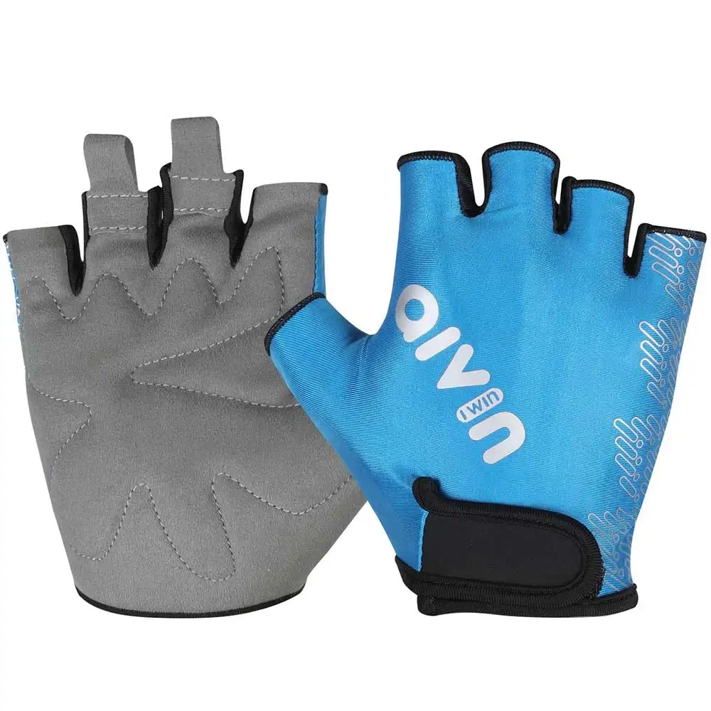 Aivin Men On Set Gym Gloves,  Blue  Small