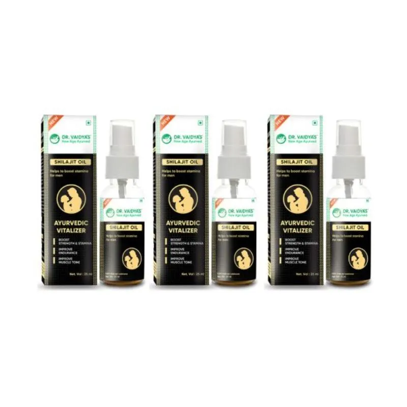 Dr. Vaidya's Shilajit Oil - Pack Of 3