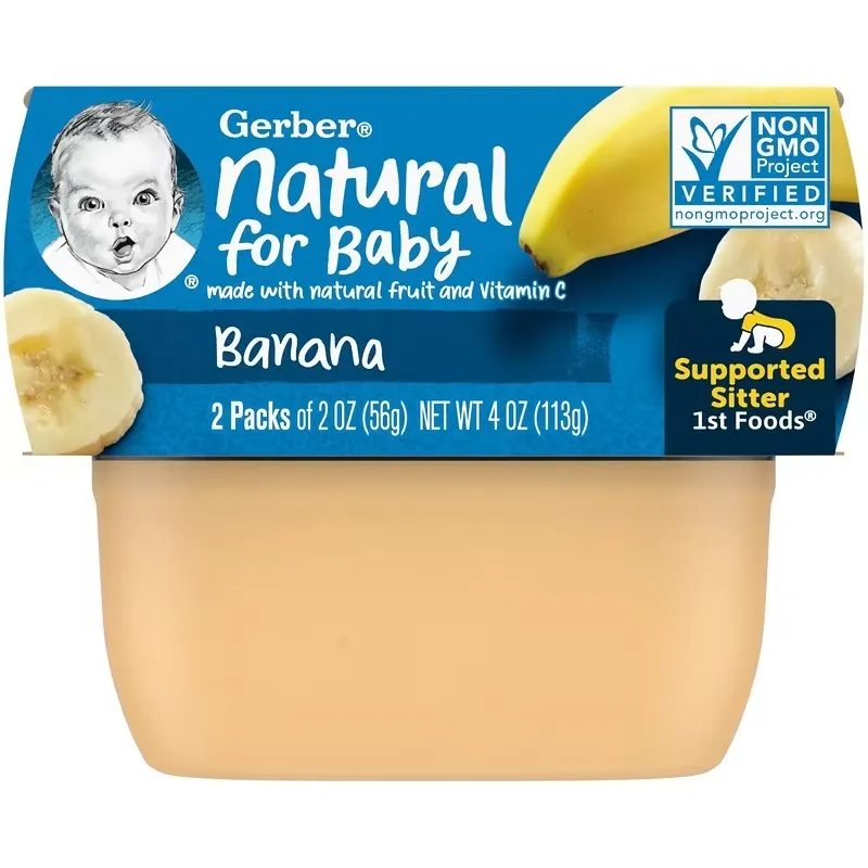 Natural for Baby, 1st Foods, Banana, 2 Pack, 2 oz (56 g) Each