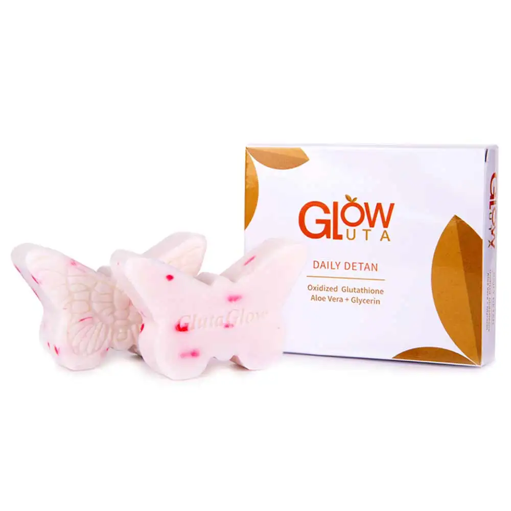 Glow Gluta Daily Detan Soap,  2 Piece(s)/Pack  for All Types of Skin