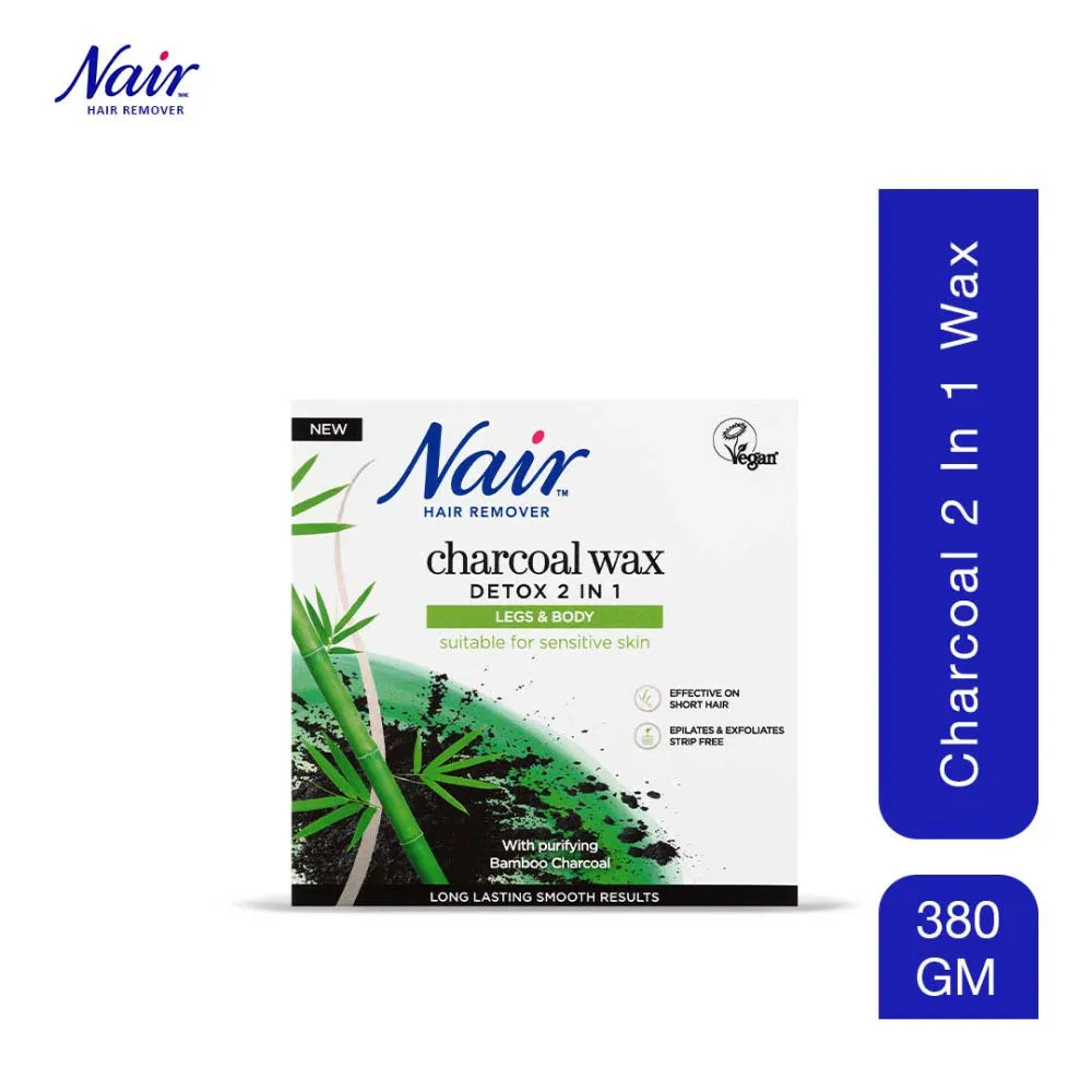 Nair Charcoal Detox 2 In 1 Hair Removal Wax