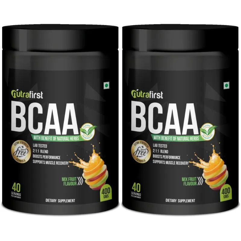 Nutrafirst BCAA Protein In Mixed Fruit Flavor - Pack Of 2