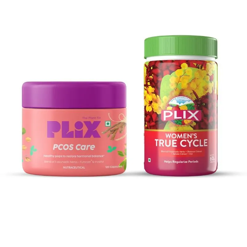 Plix Women's Pcos Care And True Cycle Combo