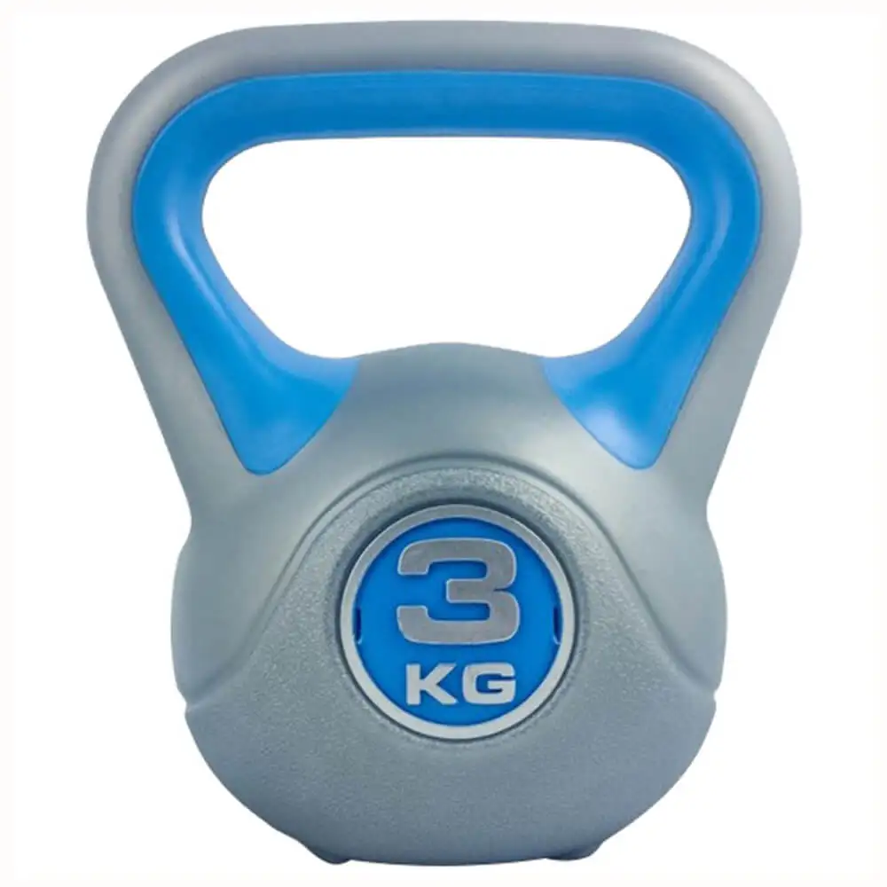 KOBO Kettlebell (KB-3),  Grey & Blue  3 kg