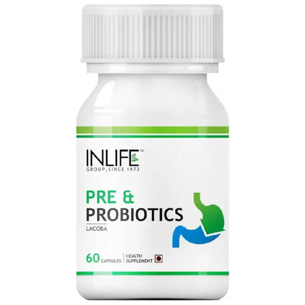 INLIFE Pre & Probiotics,  60 capsules  Unflavoured