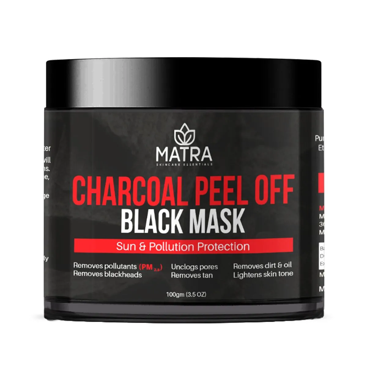 Matra Activated Charcoal Peel Off Black Mask