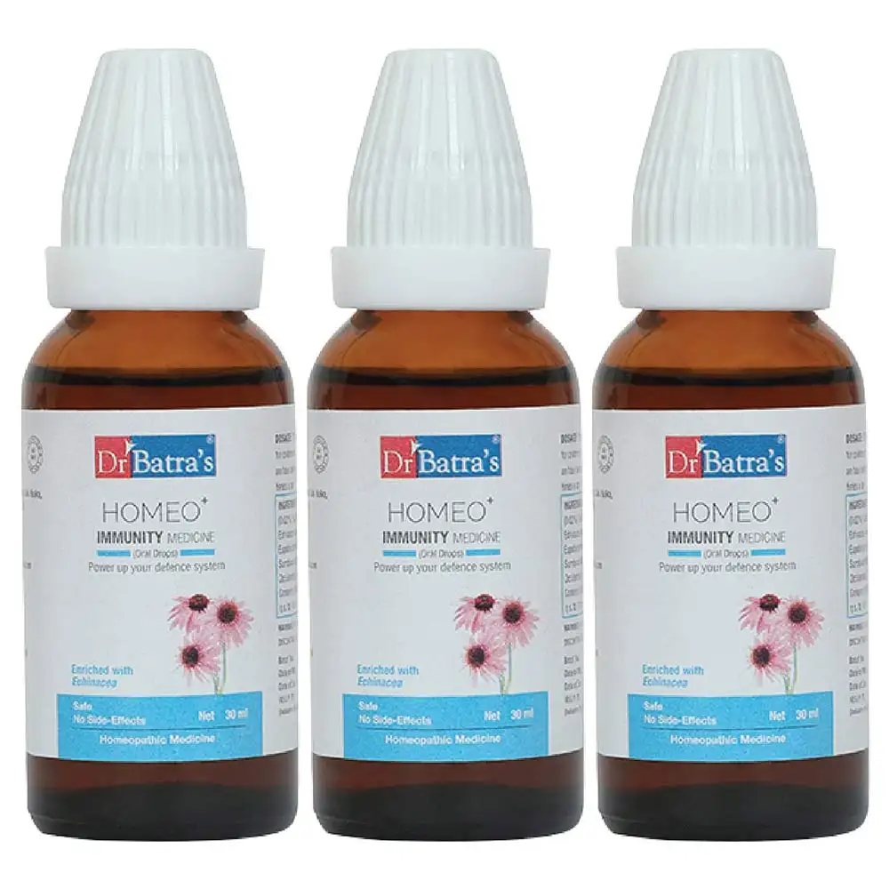 Dr Batra's HOMEO+Immunity Medicine (Pack of 3),  30 ml