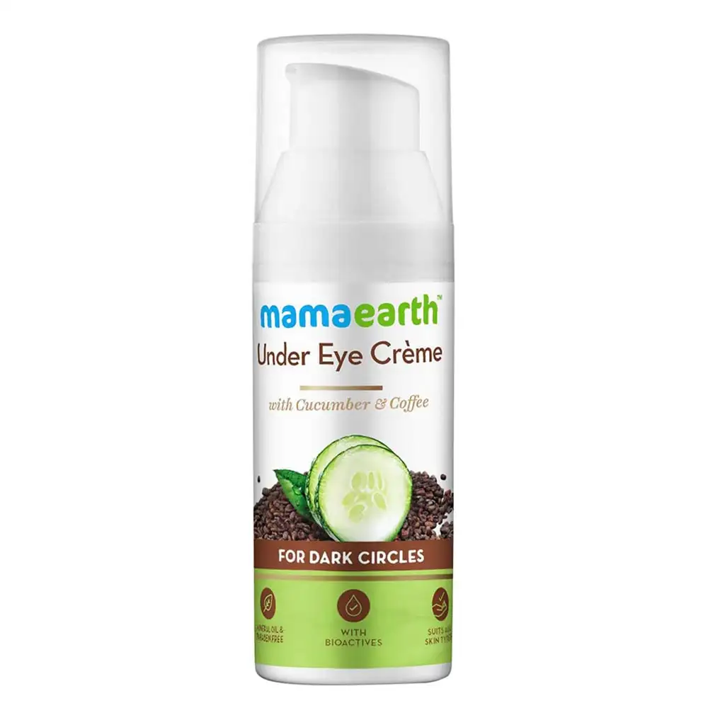 Mamaearth Under Eye Cream,  50 ml  with Cucumber & Coffee for Dark Circles