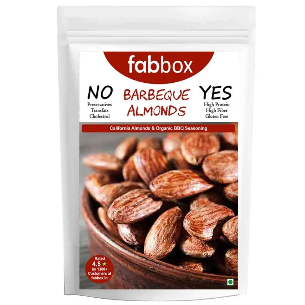 Fabbox Barbeque Almonds,  125 g  Unflavoured