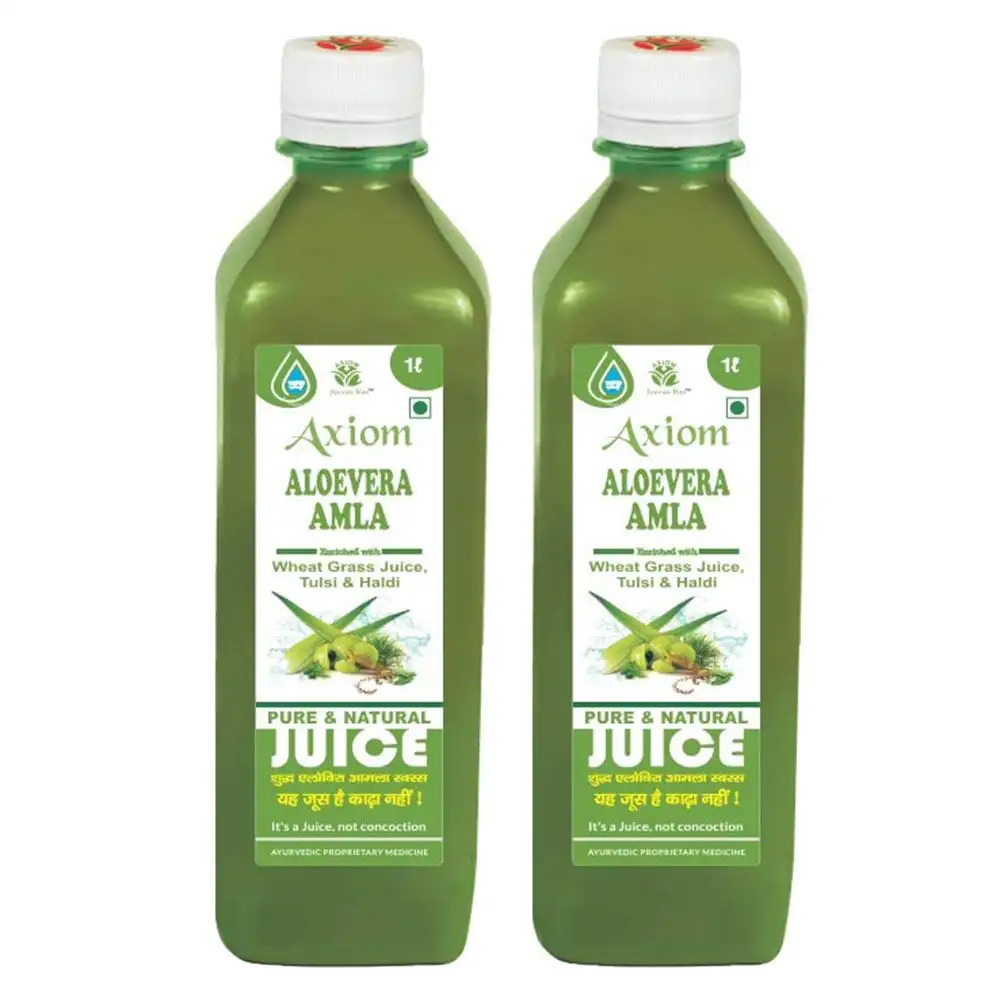 Jeevan Ras Aloevera Amla Juice,  1 L  Unflavoured Pack of 2