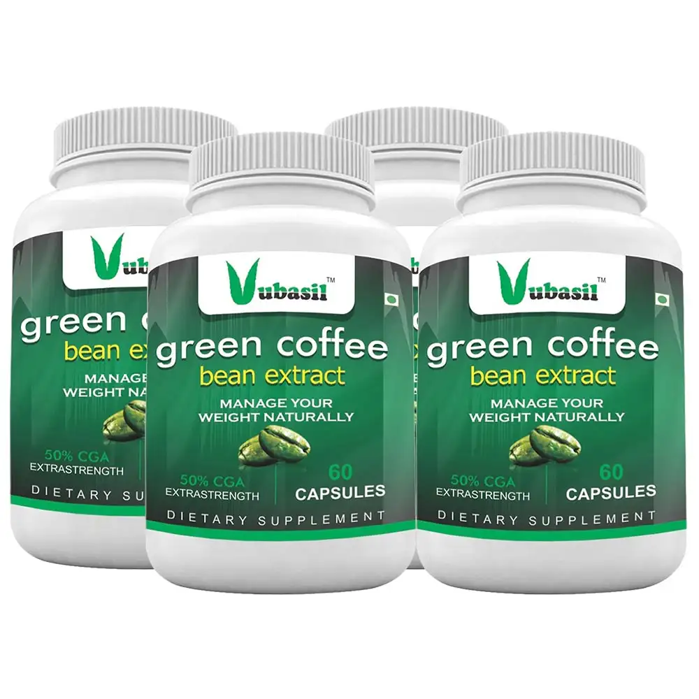 Vubasil Green Coffee Bean Extract with 50% CGA,  240 capsules