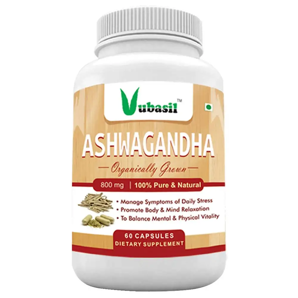 Vubasil Ashwagandha - 800 mg,  60 capsules