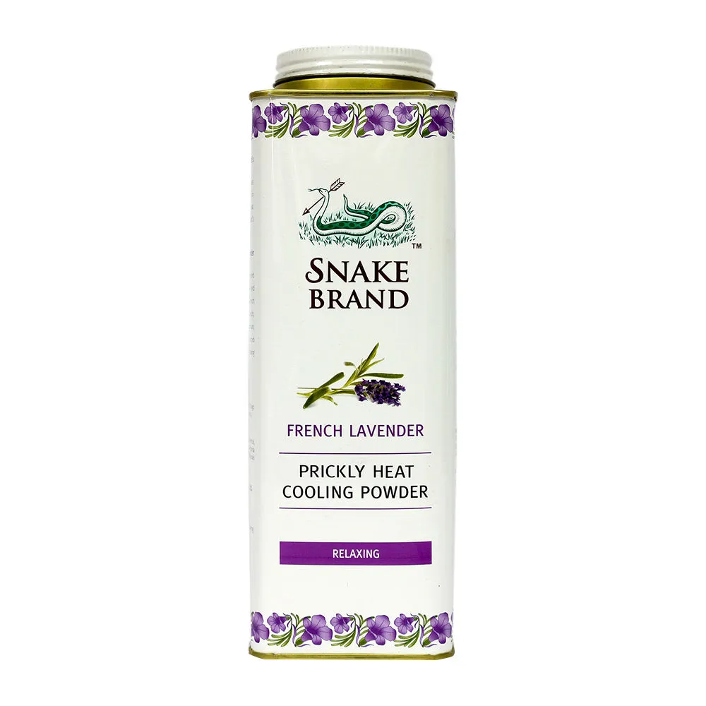 Snake Brand French Lavender Prickly Heat Cooling Powder Relaxing